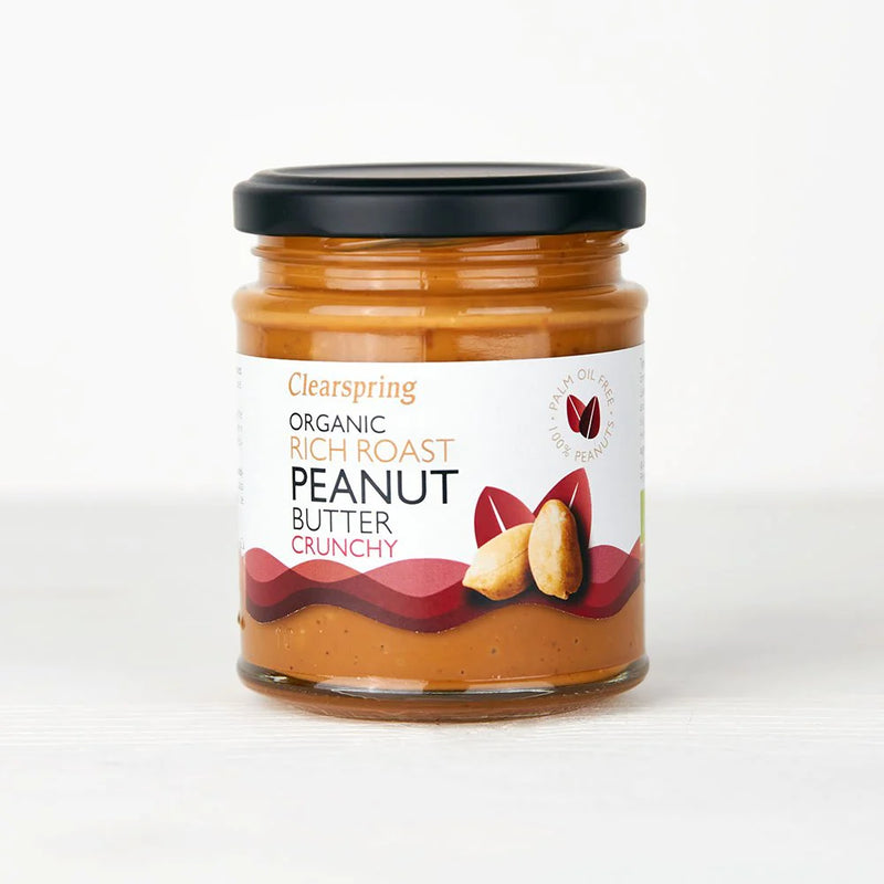 Clearspring Organic Rich Roast Peanut Butter - Crunchy 170g