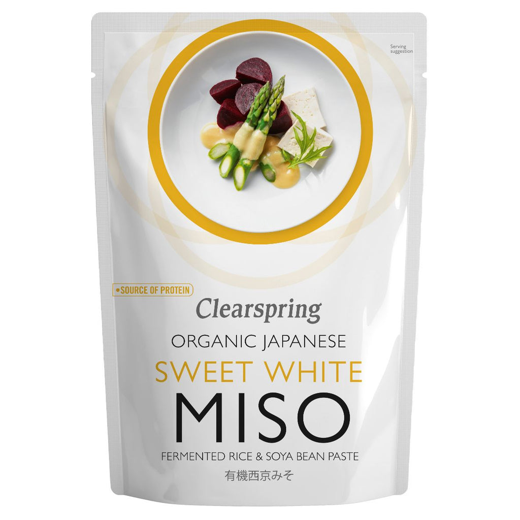 Organic Japanese White Miso Paste - Unpasteurised (270g) - Clearspring