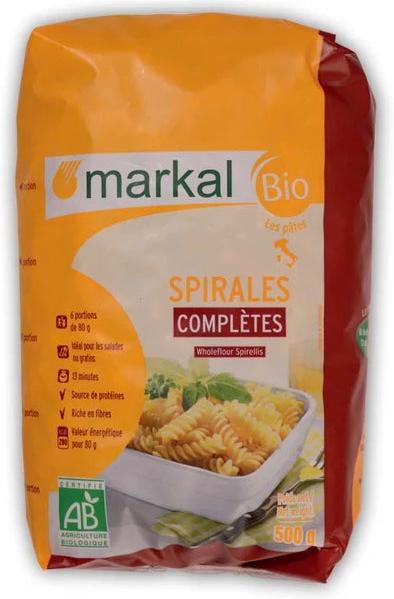 Markal Wholegrain Fusilli Pasta 500g Naturalia Organic Lebanon