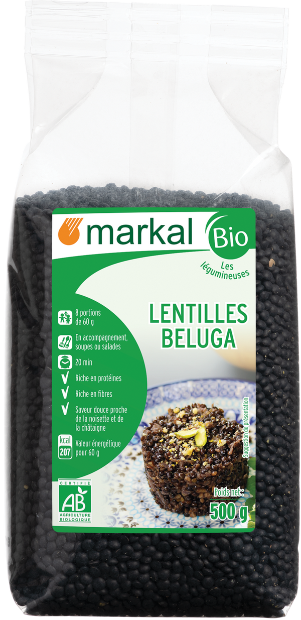 Markal Organic Beluga Lentils 500g