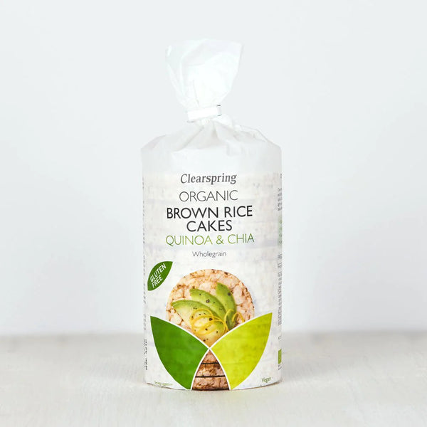 Clearspring Organic Brown Rice Cakes - Quinoa & Chia 120g