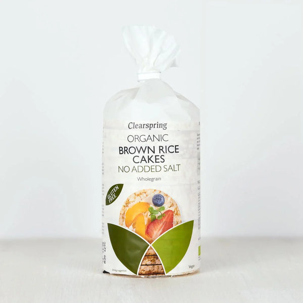 Clearspring Organic Brown Rice Cakes - No Added Salt 120g