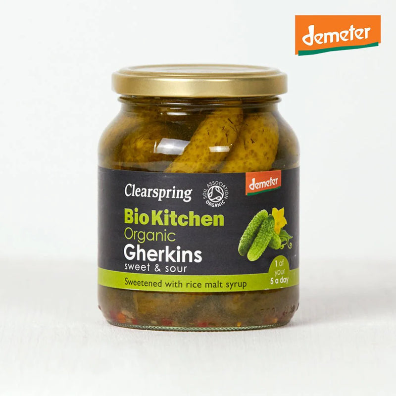 Clearspring Organic Gherkins (Sweet & Sour) 680g