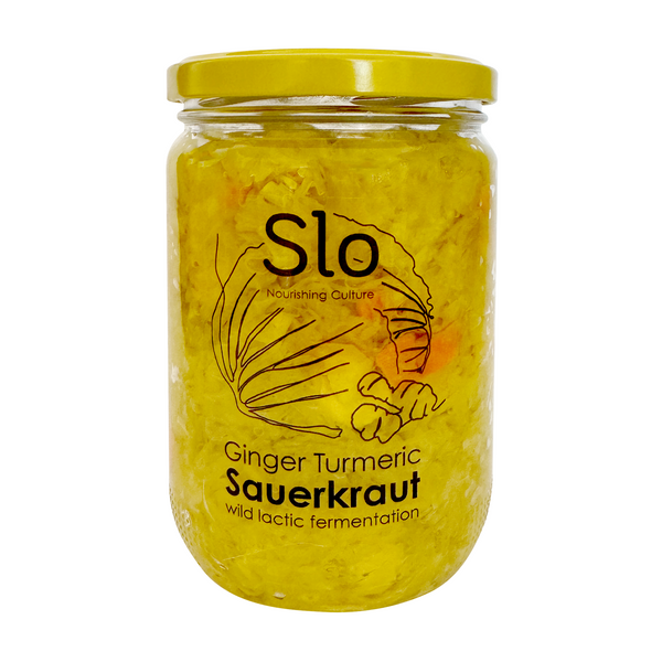 Slo Ginger Turmeric Sauerkraut 500g