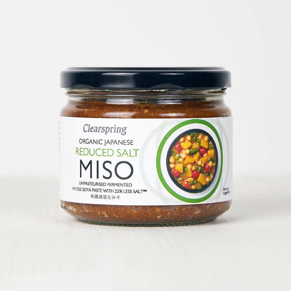 Clearspring Organic Japanese Reduced Salt Miso Paste - Unpasteurised 270g