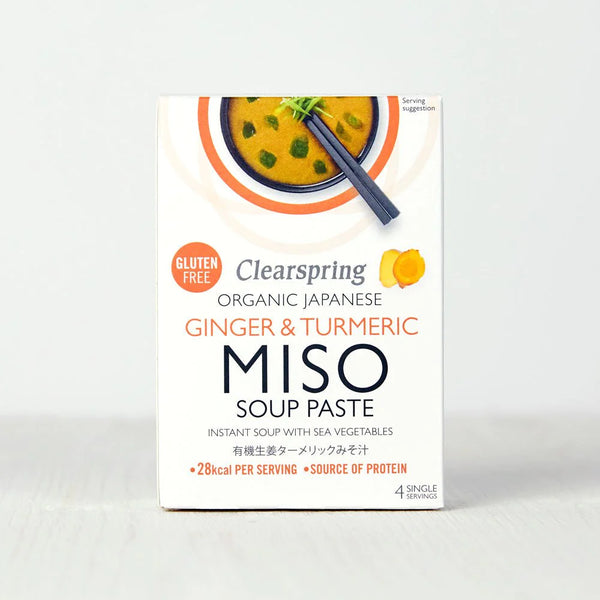 Clearspring Organic Instant Miso Soup Paste - Ginger & Turmeric 60g