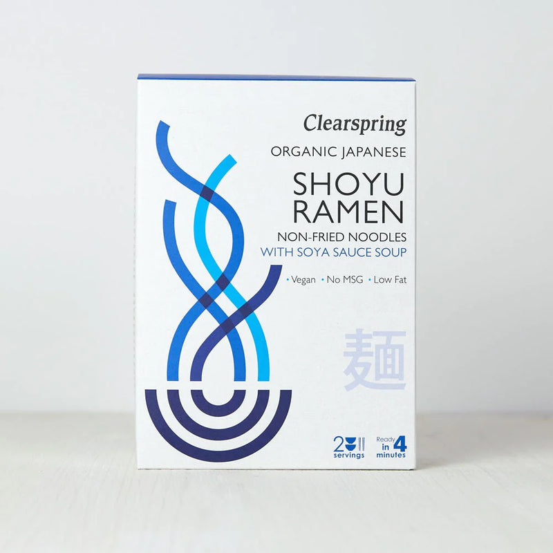 Clearspring Organic Japanese Shoyu Ramen Noodles - With Soya Sauce Soup 210g