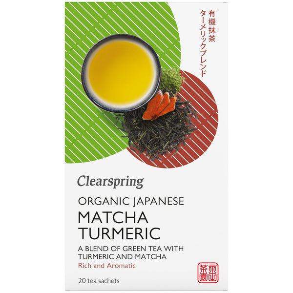 Clearspring Organic Japanese Matcha Turmeric - 20 Tea Sachets
