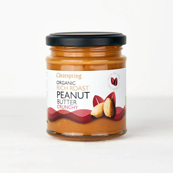 Clearspring Organic Rich Roast Peanut Butter - Crunchy 170g