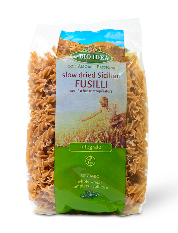 La Bio Idea Slow Dried Sicilian Fusilli - Wholewheat 500g