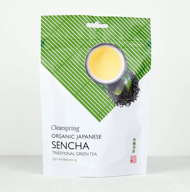 Clearspring Organic Japanese Sencha Green Tea - Loose Leaf Tea 90g